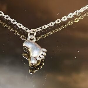 Baby Foot New Mom Necklace